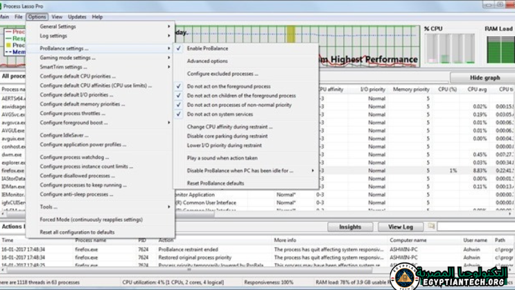 تحميل برنامج Process Lasso Pro