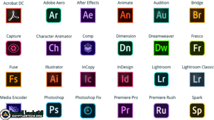 برامج ادوبي 2019 Adobe CC